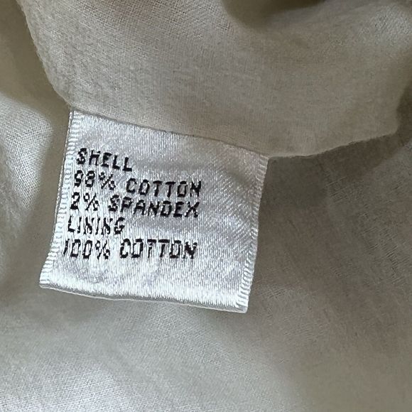 Talbots Blazer Womens Size 8 Blue Embroidered Stripes Red Trim Cotton Jacket - Picture 10 of 13